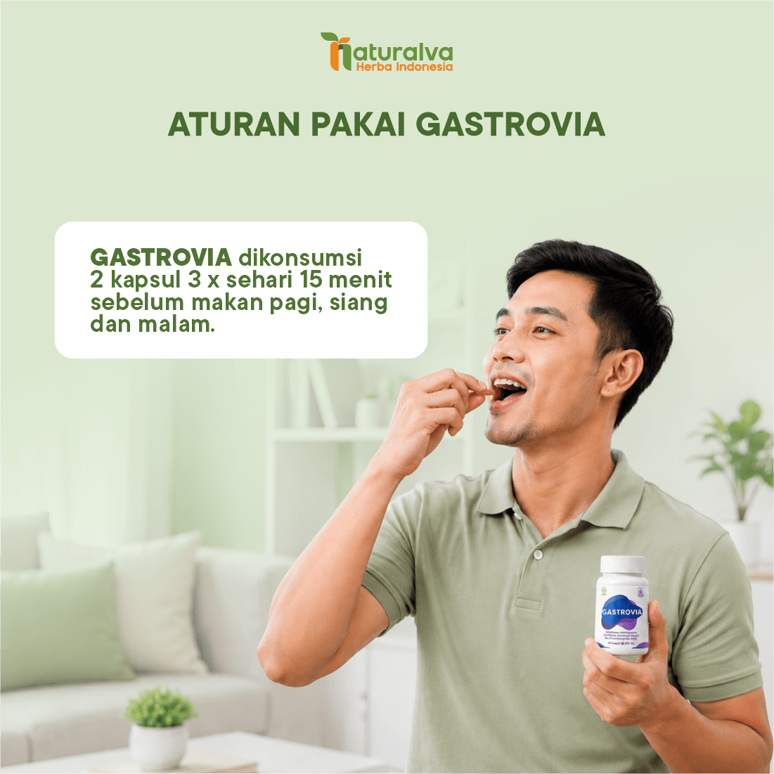 Gastrovia Suplemen Herbal Bantu Kenyamanan Lambung 5