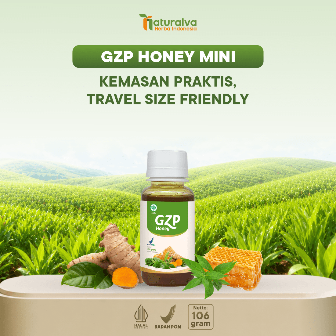 Gerd Zero Pro / GZP Honey Madu Herbal Solusi Asam Lambung Gerd Anxiety 106 Gram