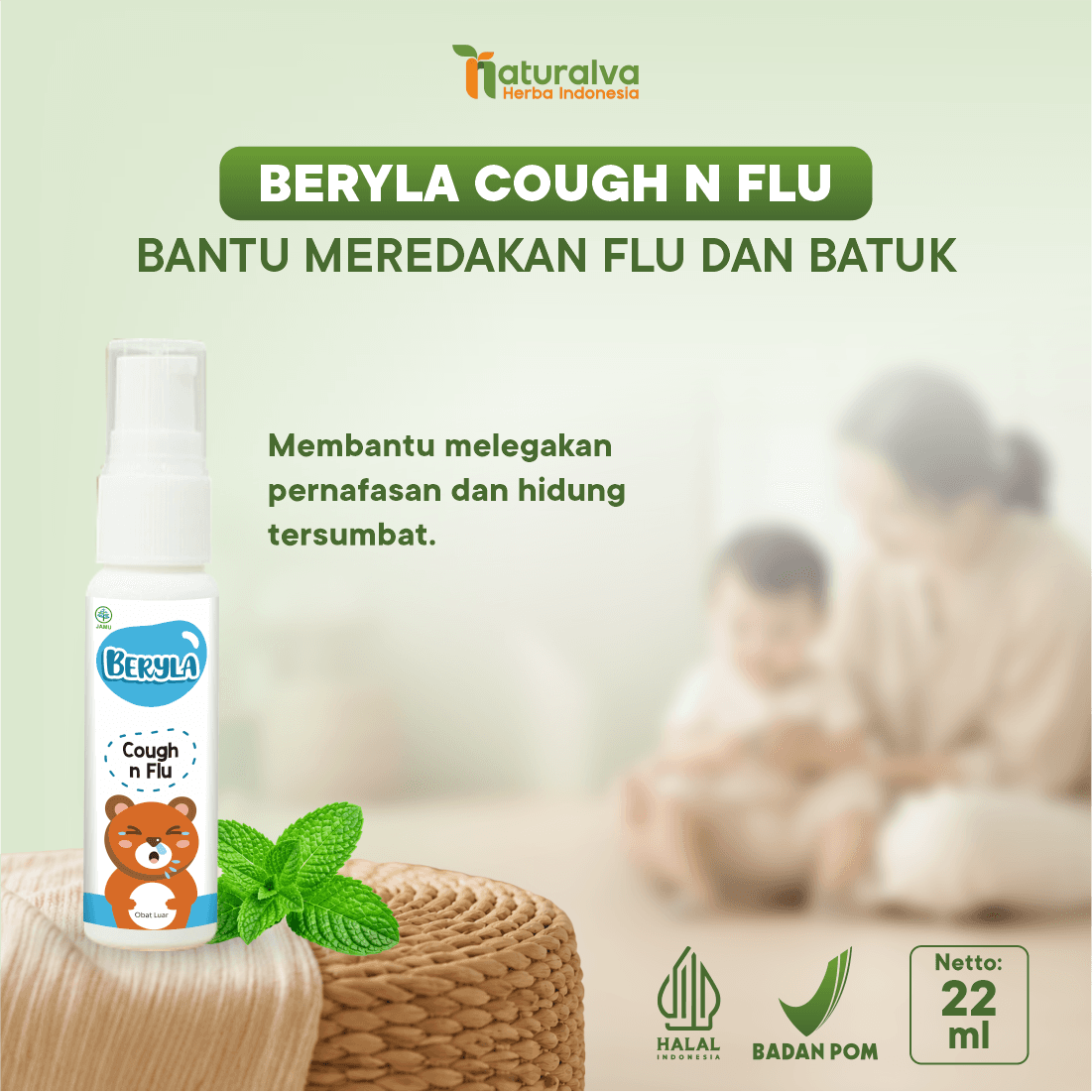 BERYLA Co & Fu Soothing Massage Essential Oil Baby 22ml