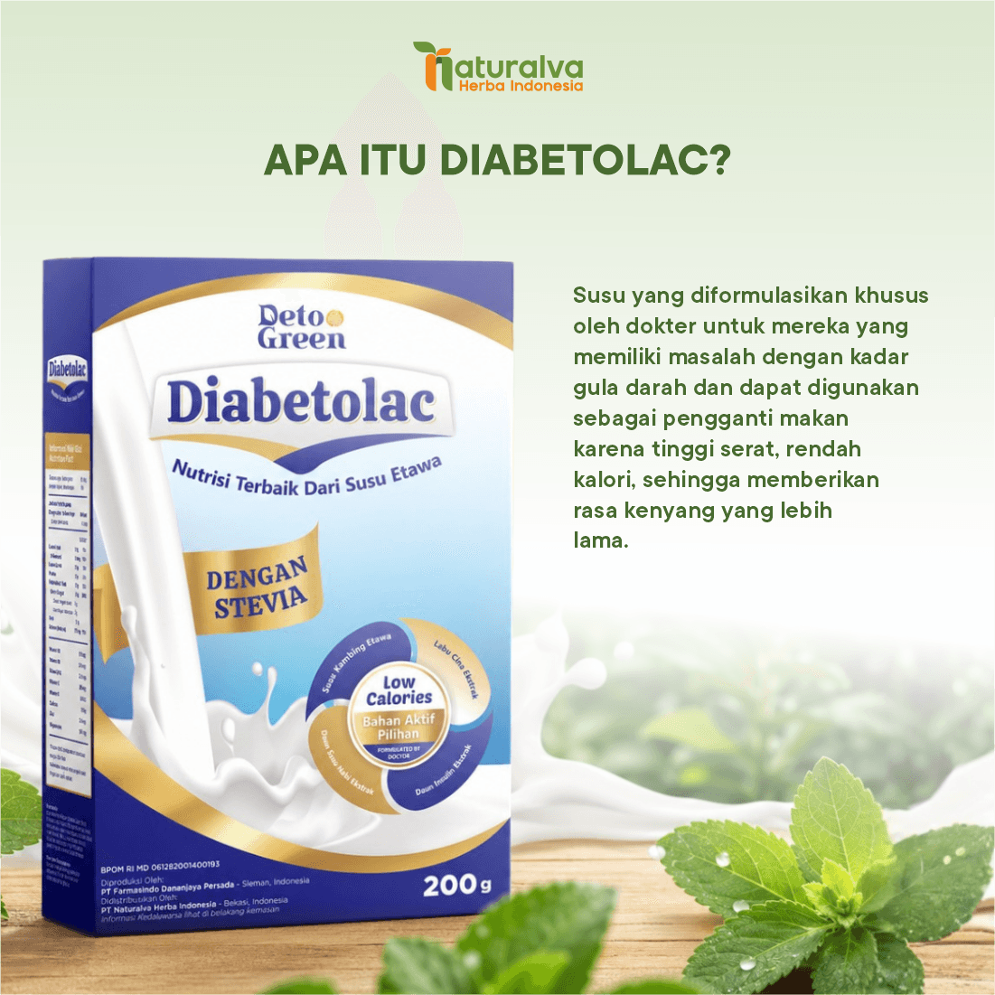 Diabetolac Susu Kambing Etawa Murni Bantu Asupan Kadar Gula Darah Stabil 2
