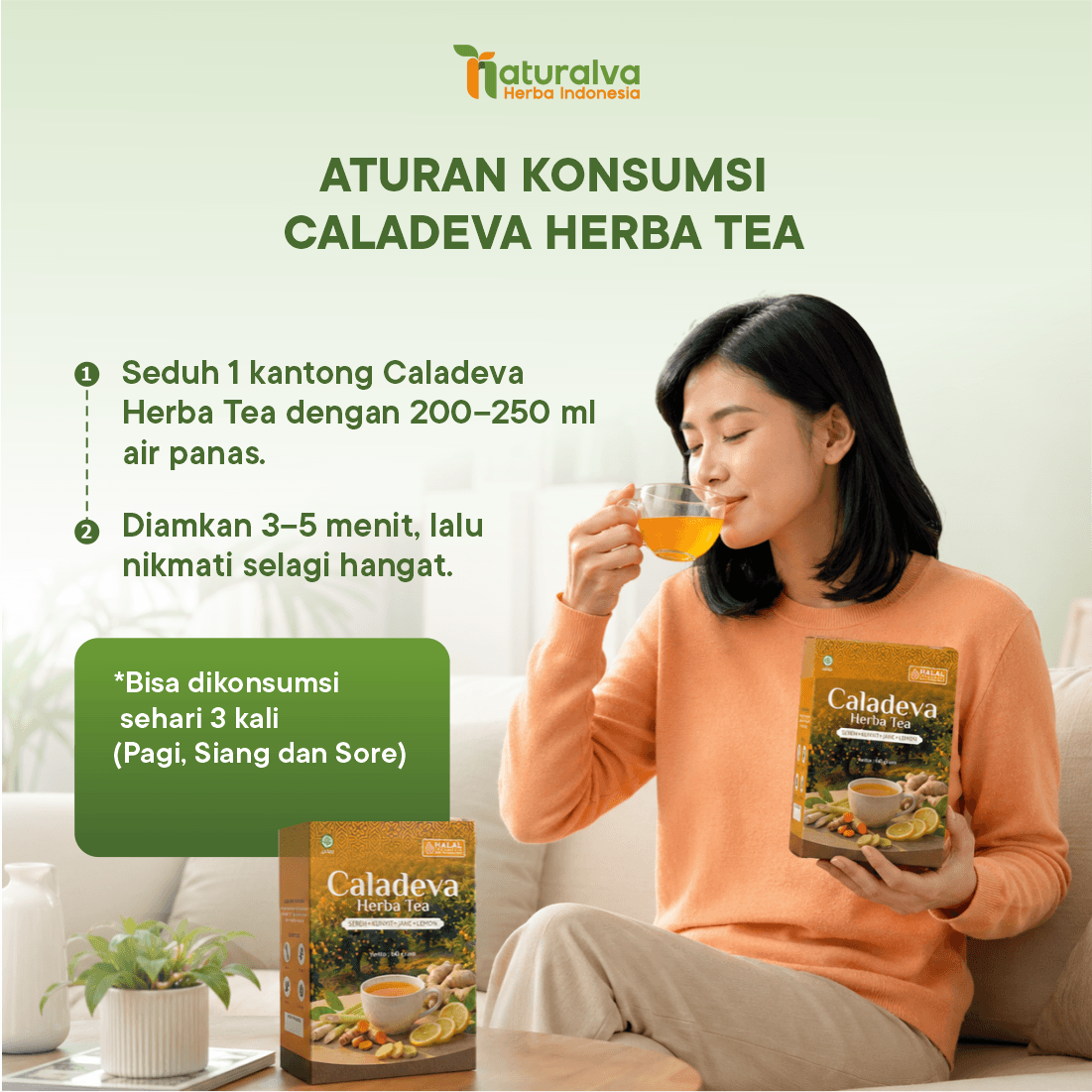 Caladeva Herba Tea Membantu Menjaga Kesehatan Tubuh Perut Kembung 6