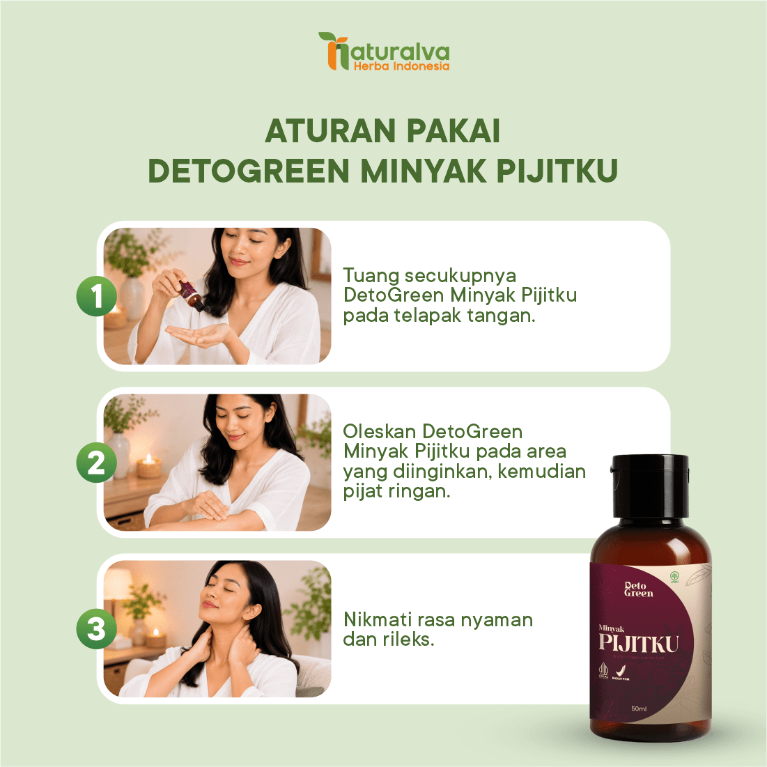 Detogreen Minyak Pijitku - Minyak Balur Solusi Relaksasi Otot 5