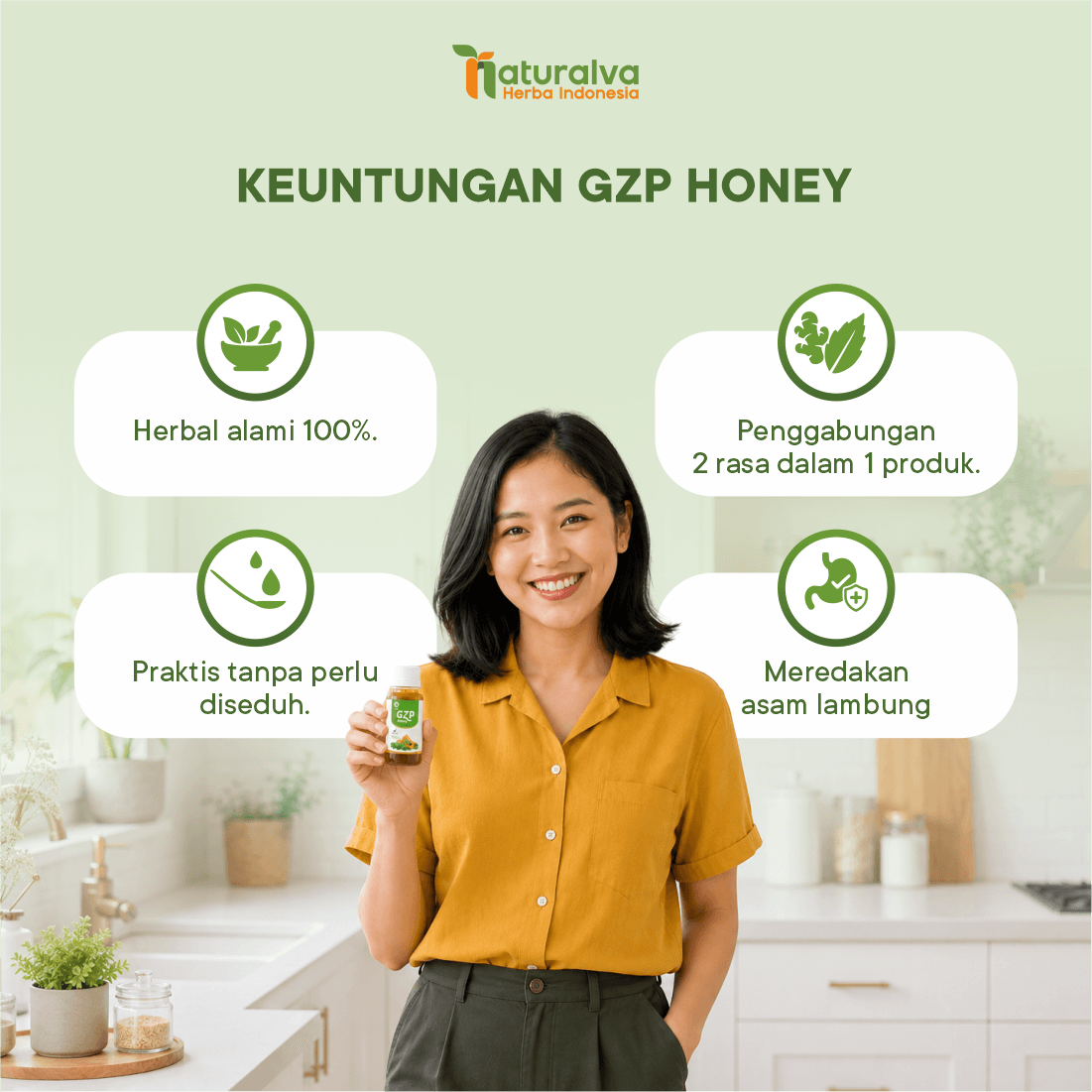 Gerd Zero Pro / GZP Honey Madu Herbal Solusi Asam Lambung Gerd Anxiety 106 Gram 4