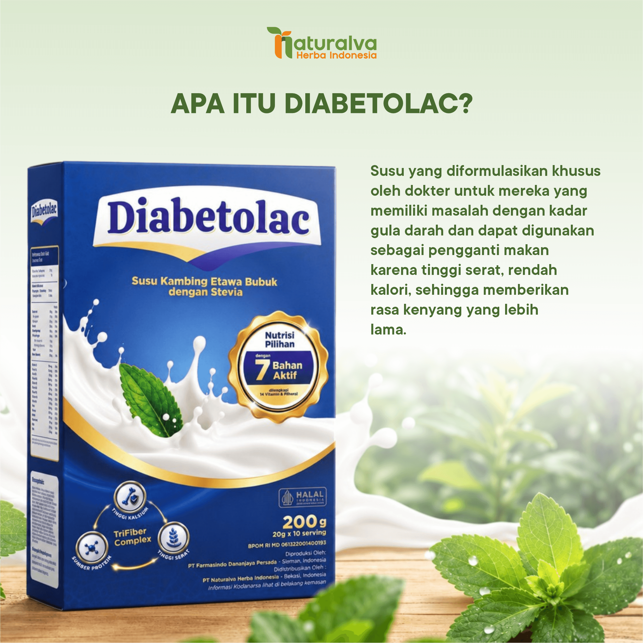 Diabetolac Susu Kambing Etawa Murni Bantu Asupan Kadar Gula Darah Stabil 2