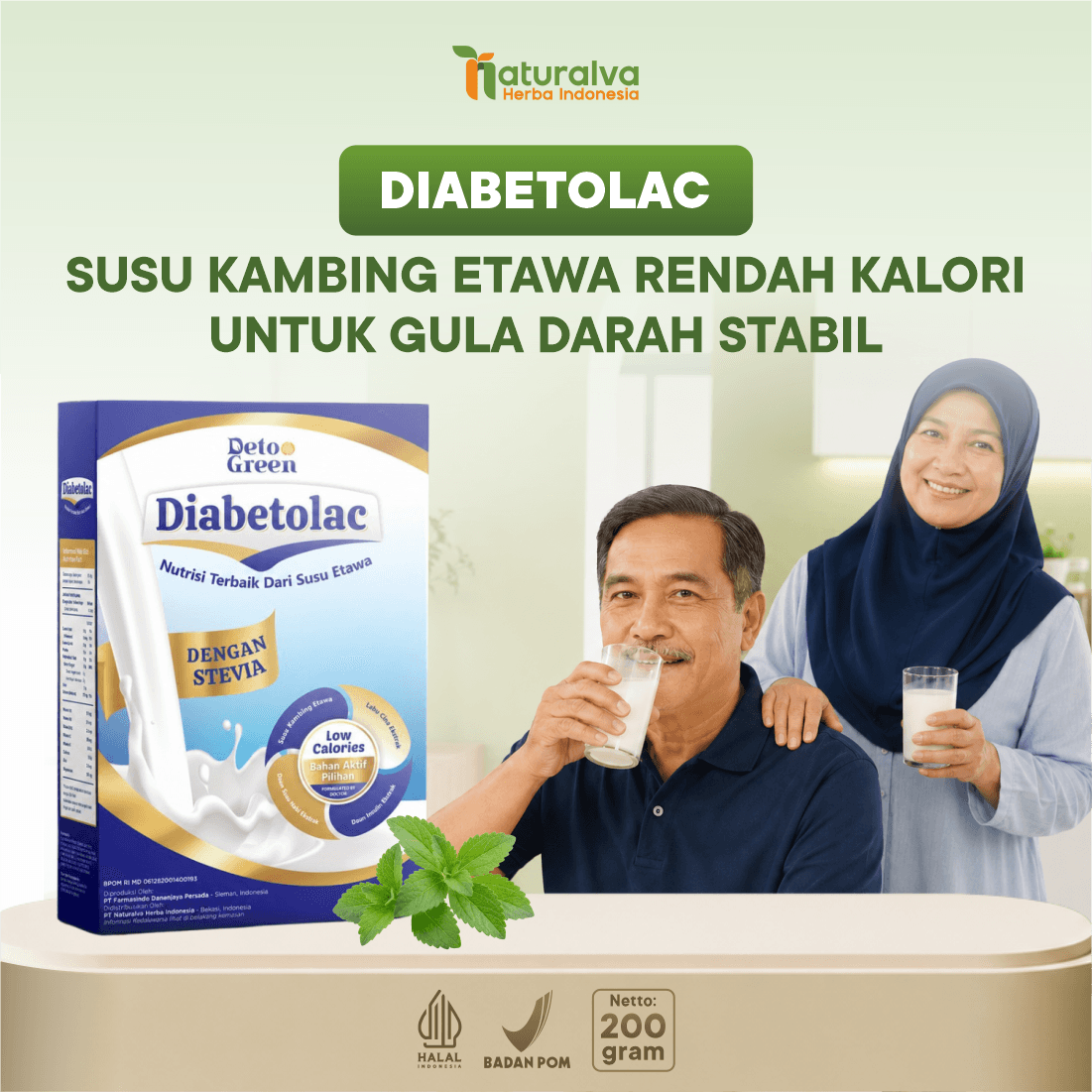 Diabetolac Susu Kambing Etawa Murni Bantu Asupan Kadar Gula Darah Stabil