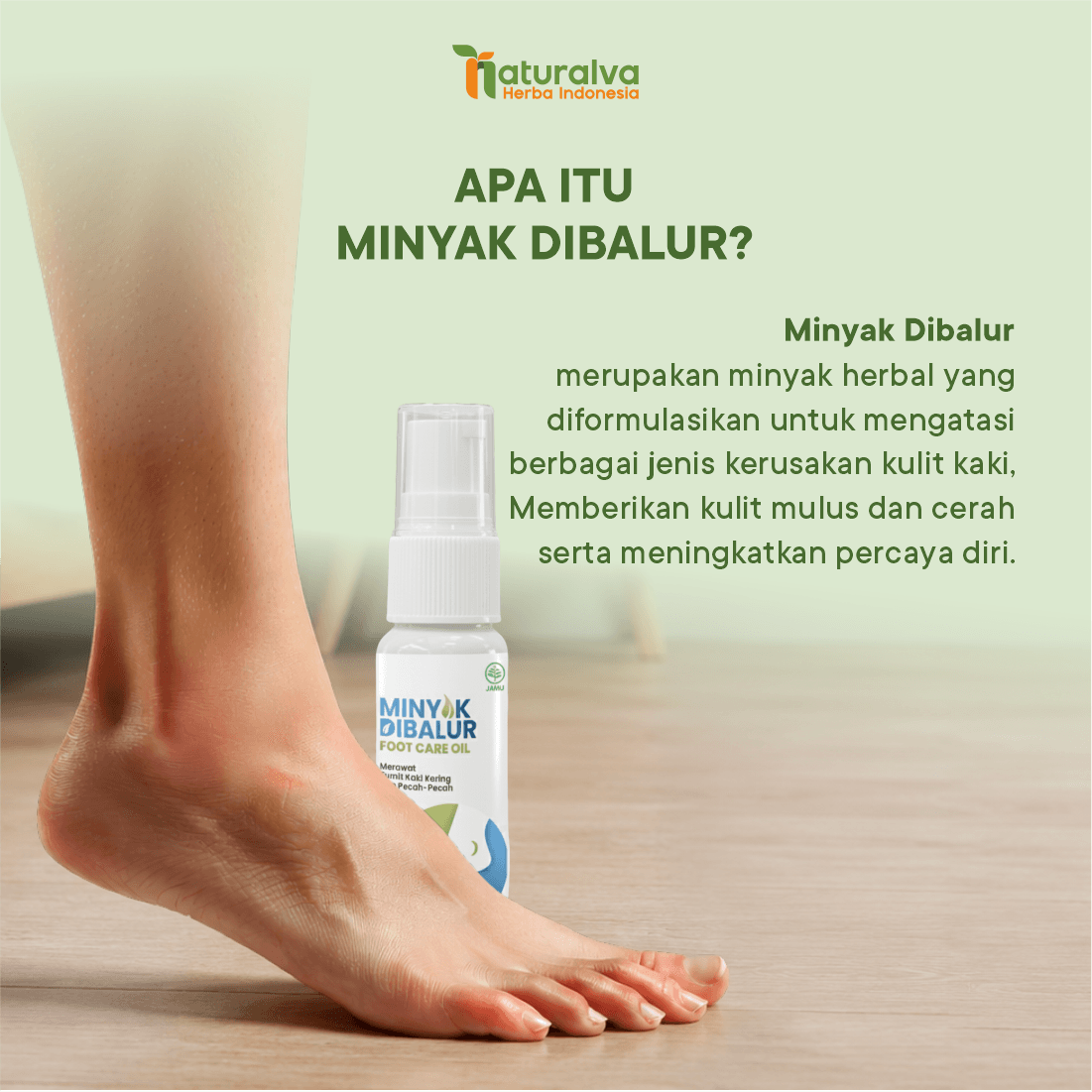 Minyak Dibalur Solusi Menyamarkan Kaki Pecah Kaki Kering Obat Tumit Foot Care Oil 2